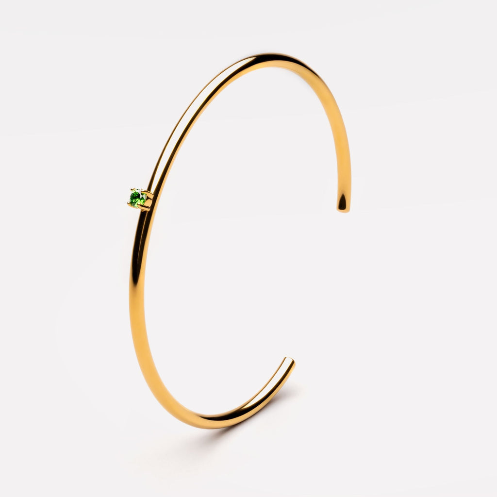 Dainty Emerald Cuff