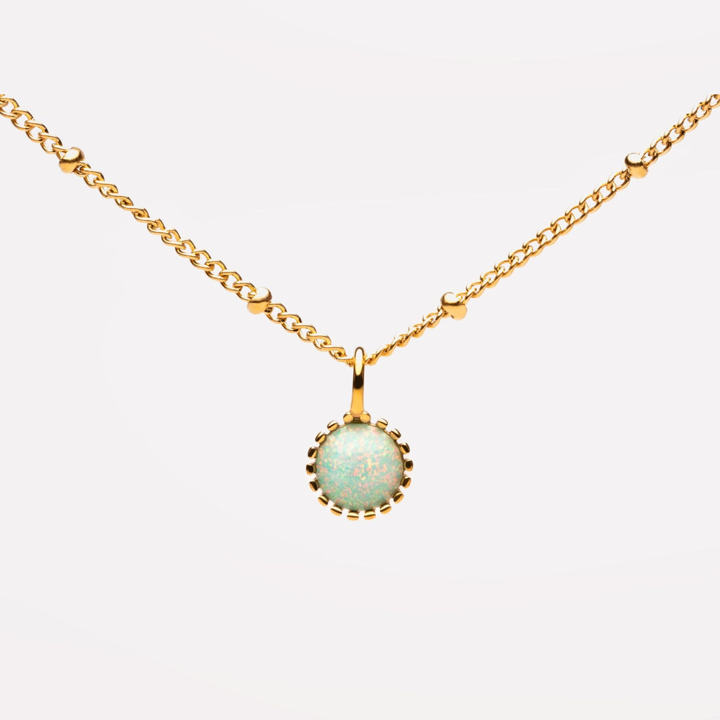 Dainty Opal Pendant