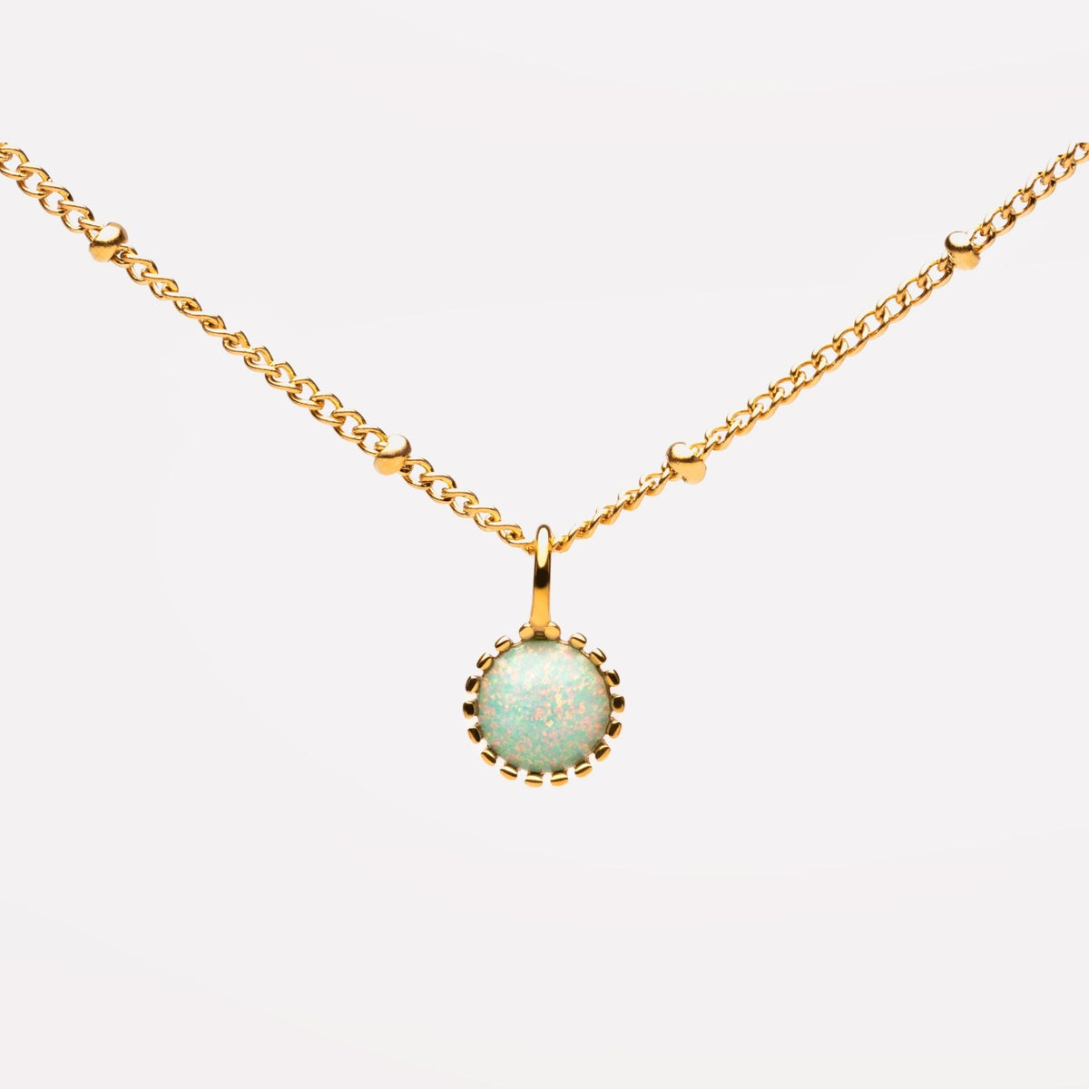 Dainty Opal Pendant
