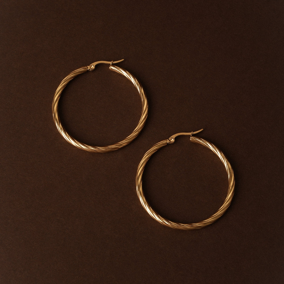 Dainty Twisted Hoops