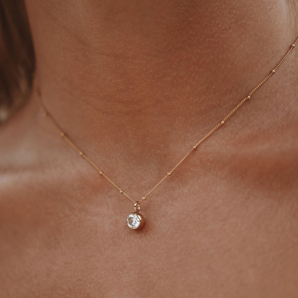 Diamond Birthstone Necklace