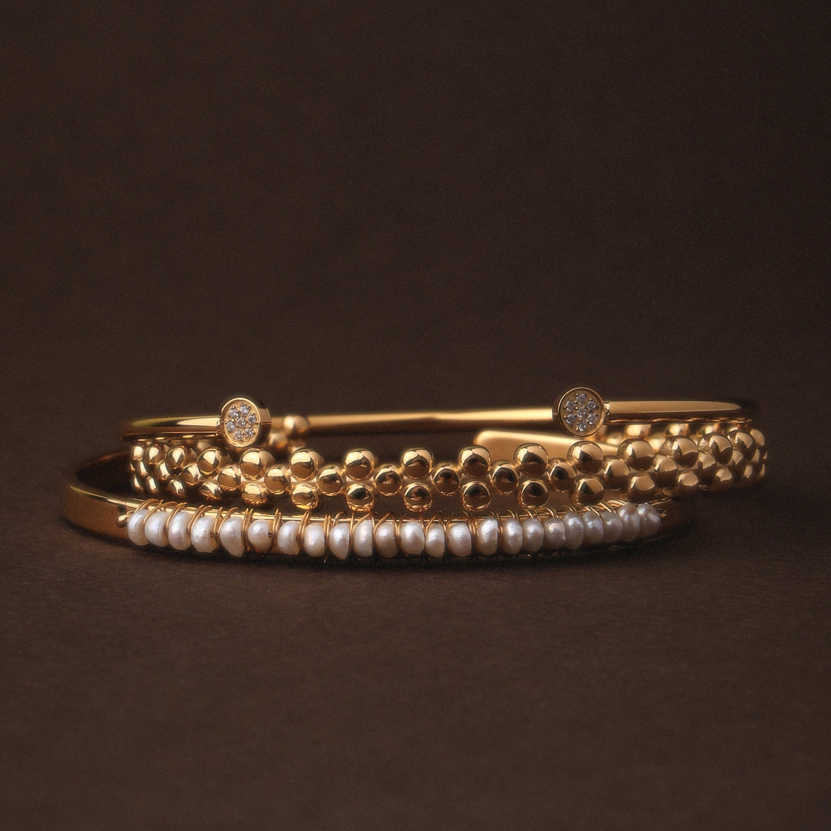 Dual Stone Open Cuff