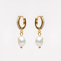 Freshwater Pearl Hoops