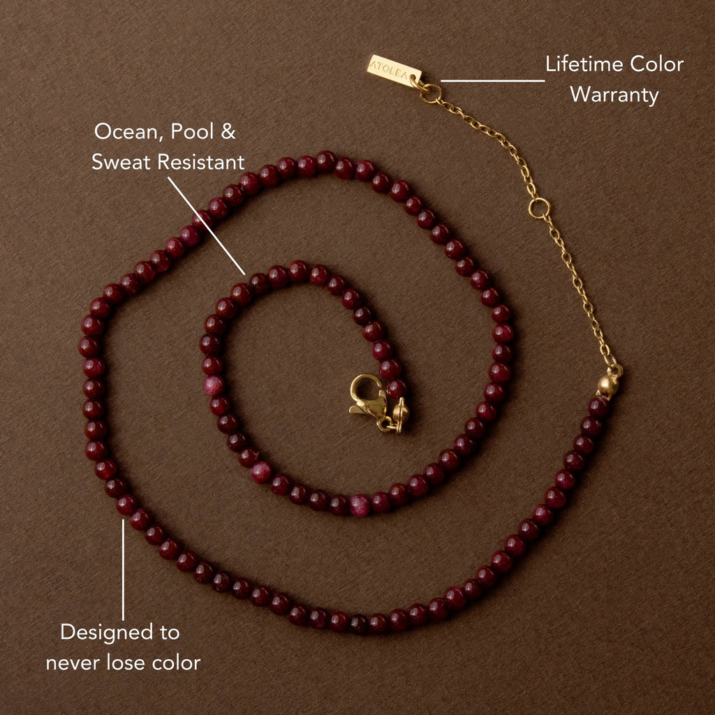 Garnet Choker Details