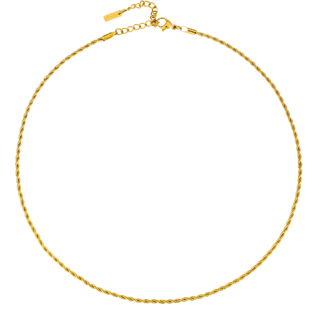 Gold Calvi Rope Necklace
