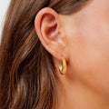 Gold Classy Hoops