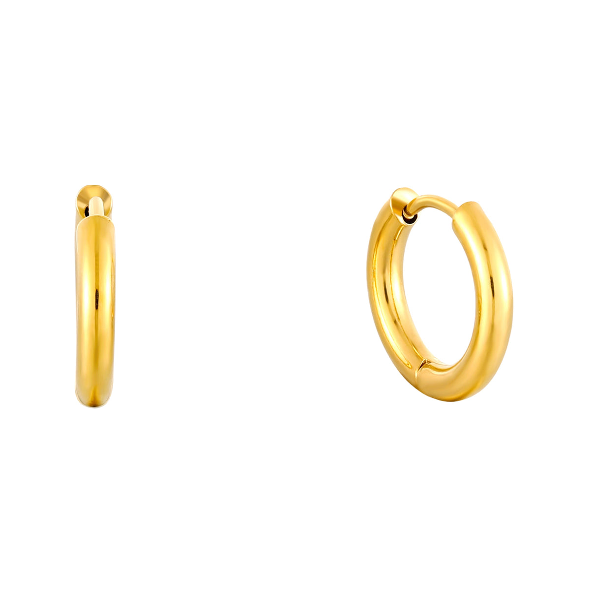 Gold Mini Classic Hoops