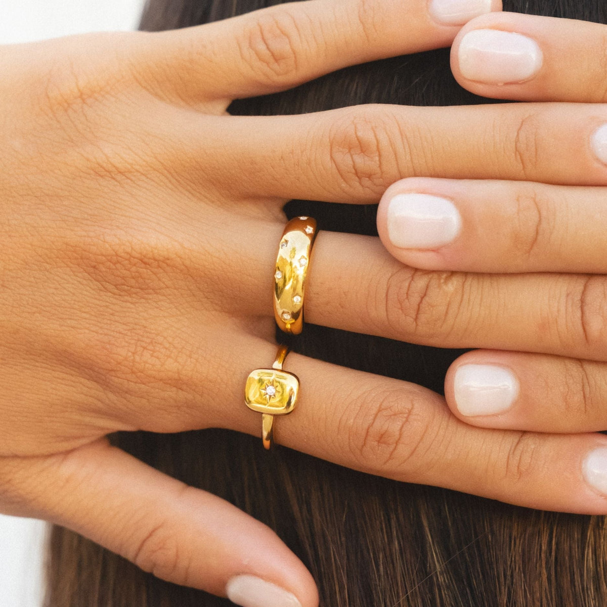 Gold Ministars Ring