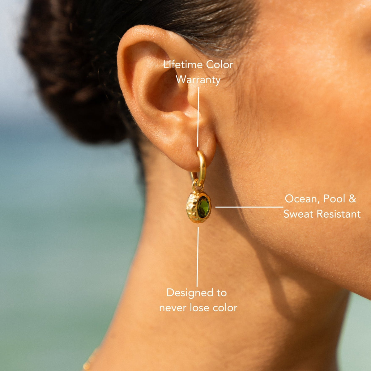 Gold Olive Leaf Earrings