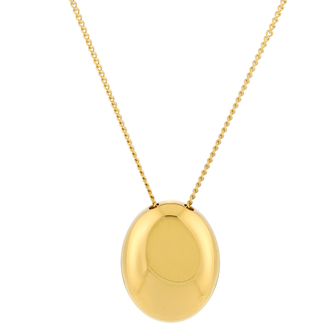 Gold Pebble Necklace