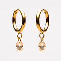 Gold Rose Earrings