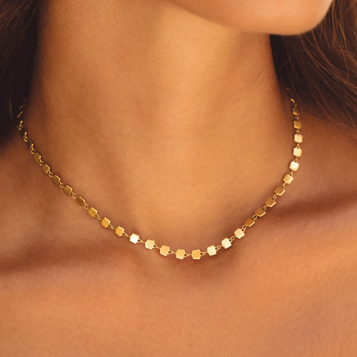 Gold waterproof choker
