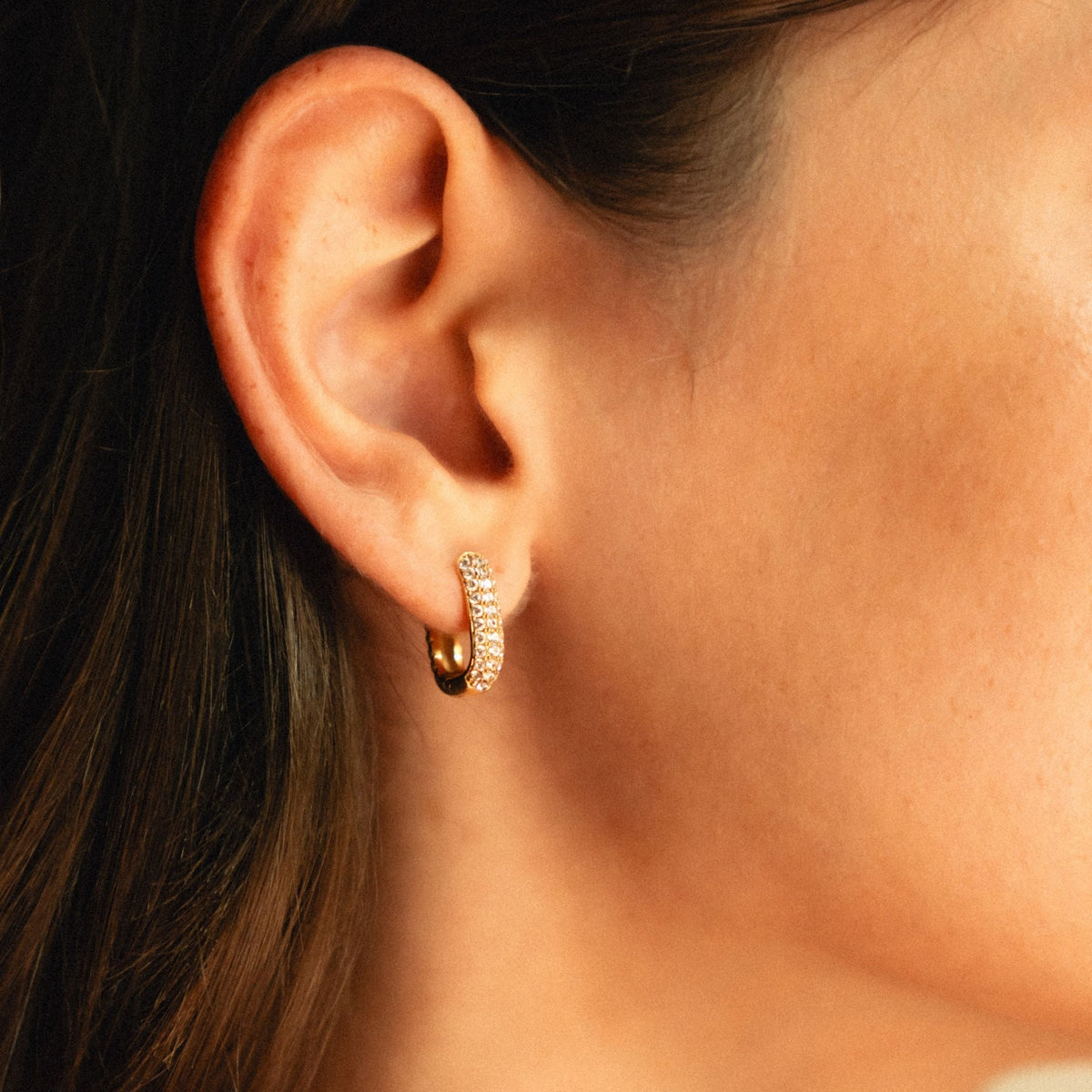Gold Winter Earrings