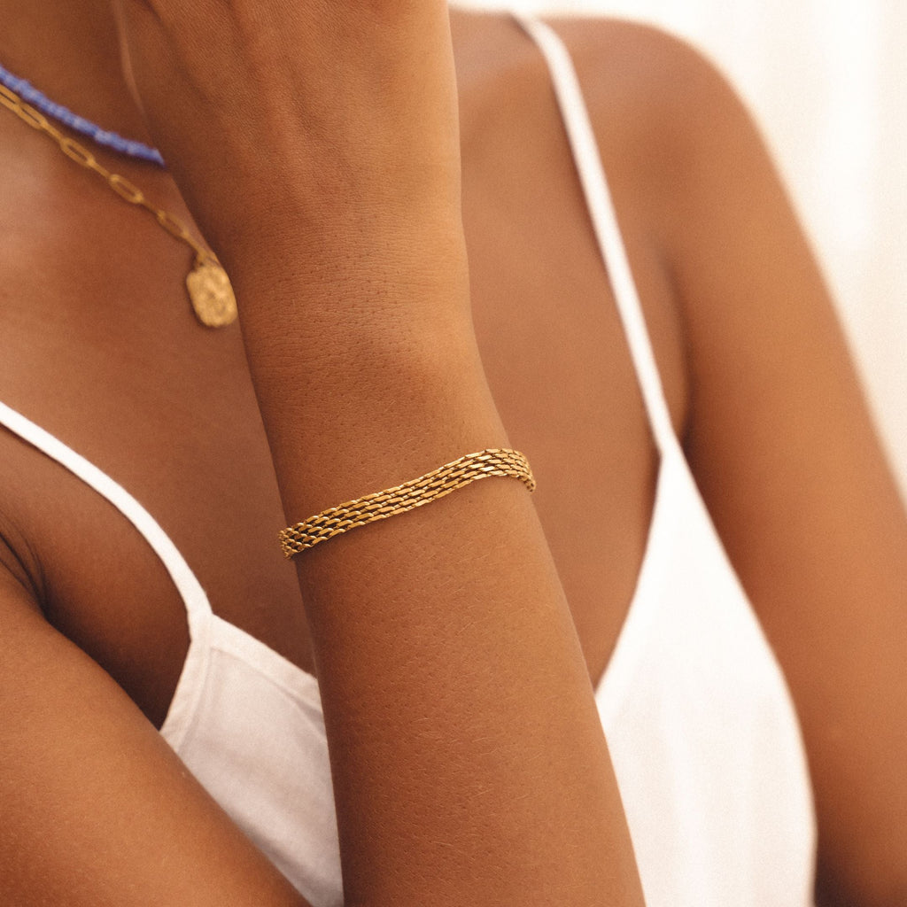 Gold Woven Bracelet