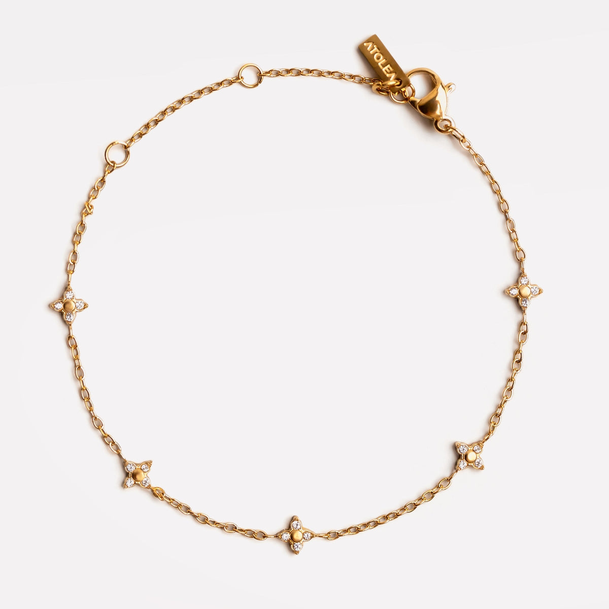 Gold Zircon Bracelet