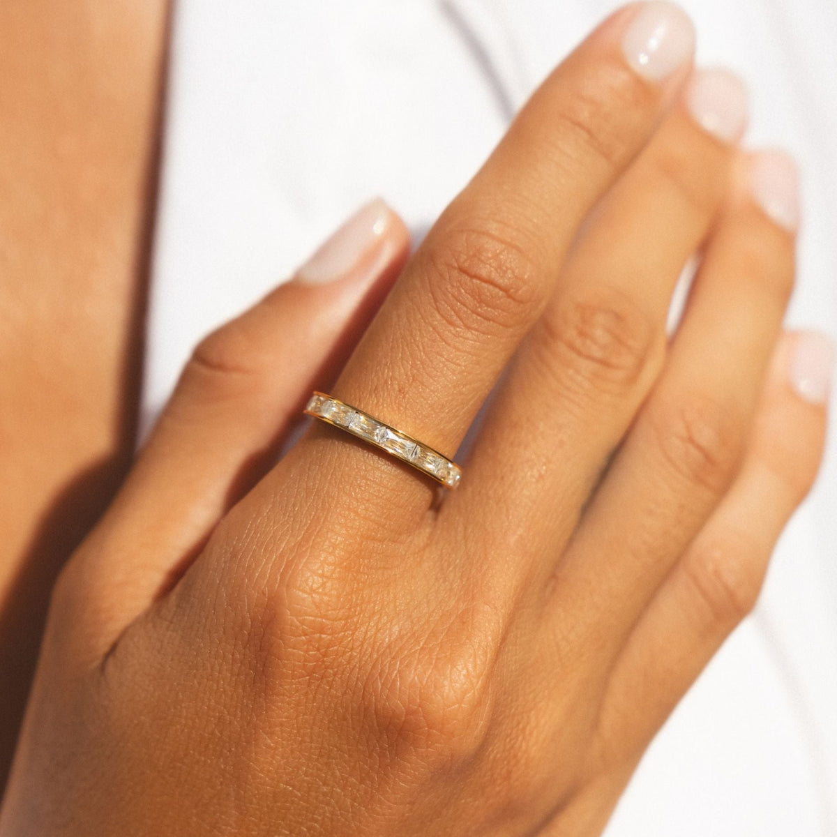 Gold Zircon Ring