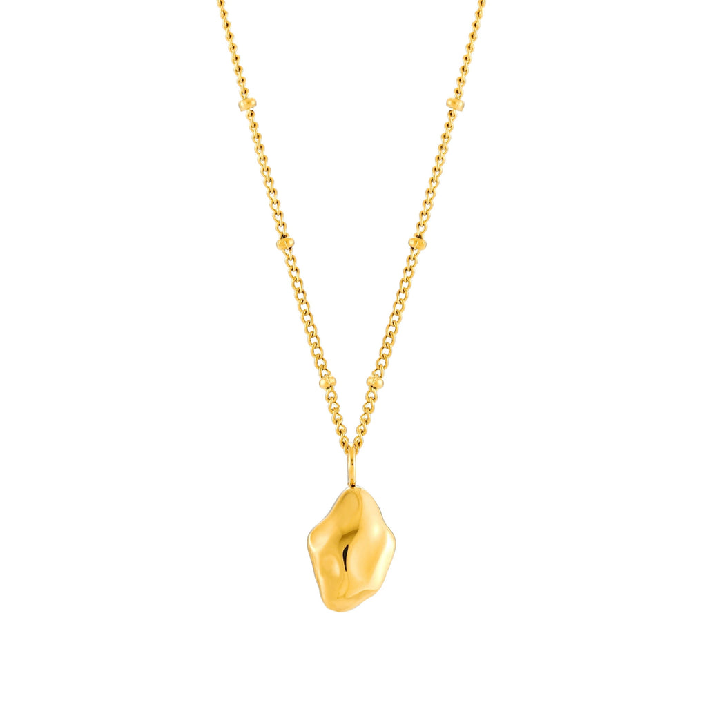 Goldie Necklace Gold On White Background