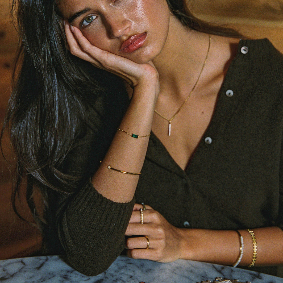 Green Gem Bracelet