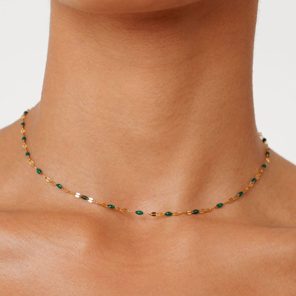Green Stone Choker
