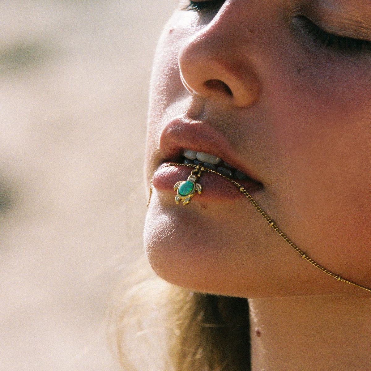 Green Turtle Necklace