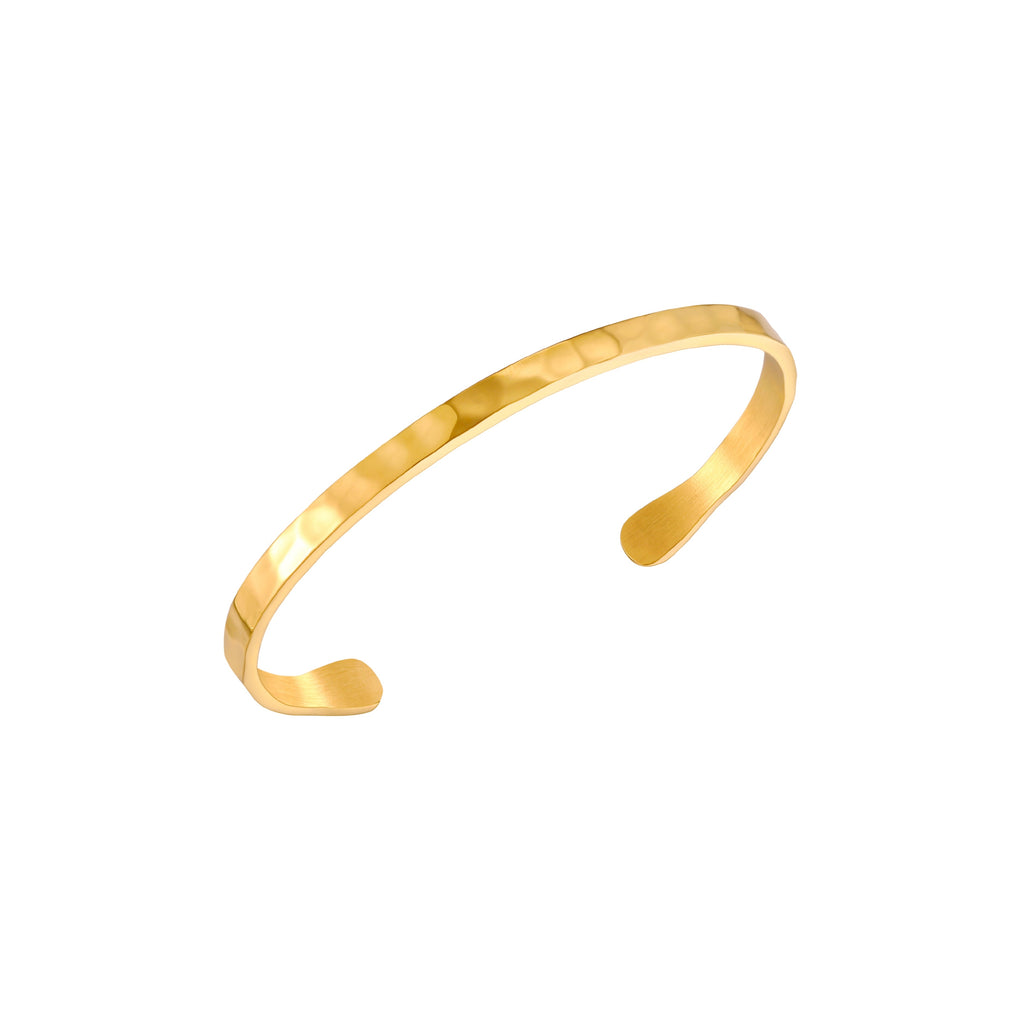 Hammered Cuff Gold
