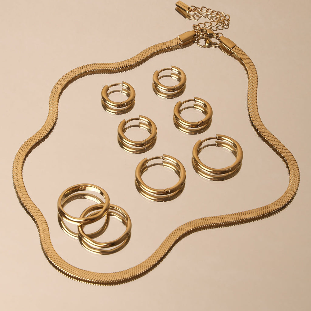 Kauai Herringbone Choker 14k