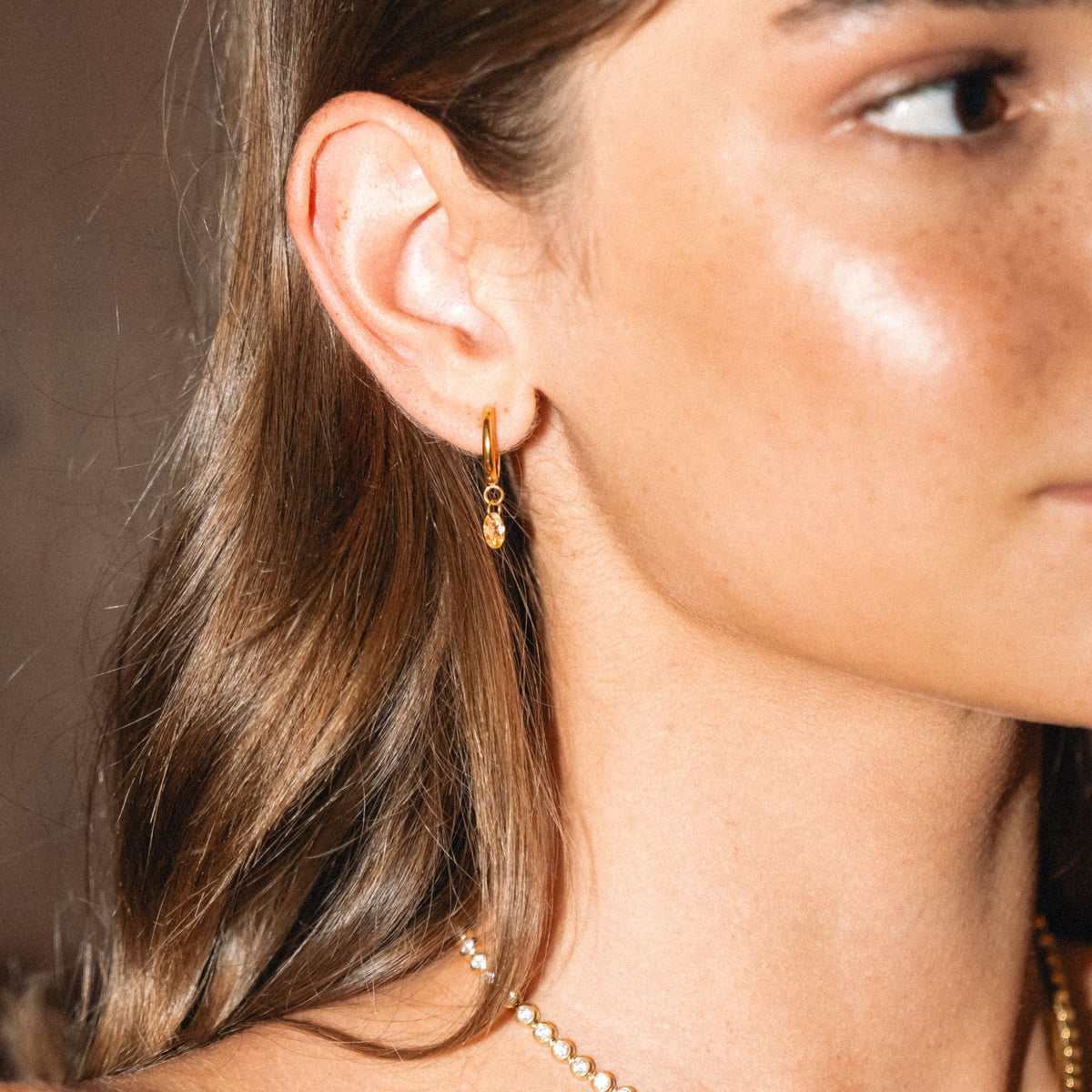 Minimal Rose Earrings