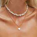 Mother of Pearl Clover Necklace