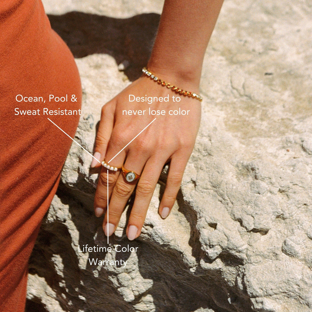 Opal Band Ring Tropical