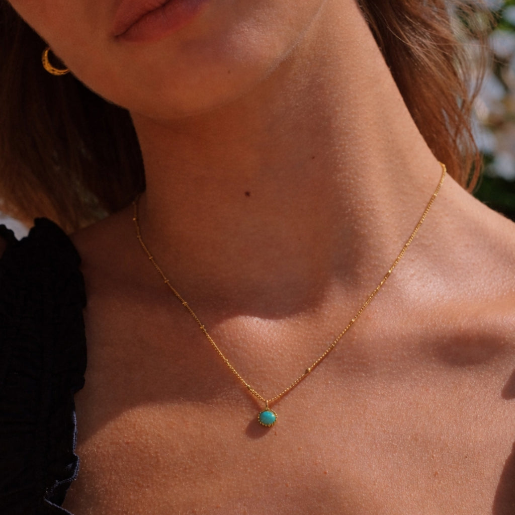 Opal Charm Necklace
