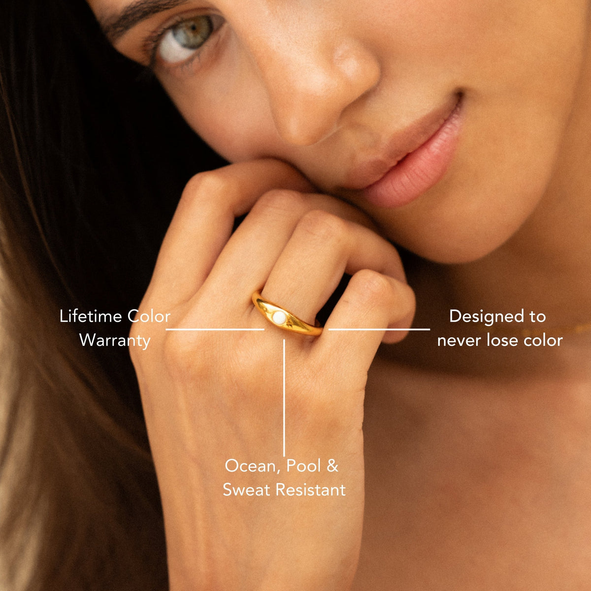 Opal Gold Ring