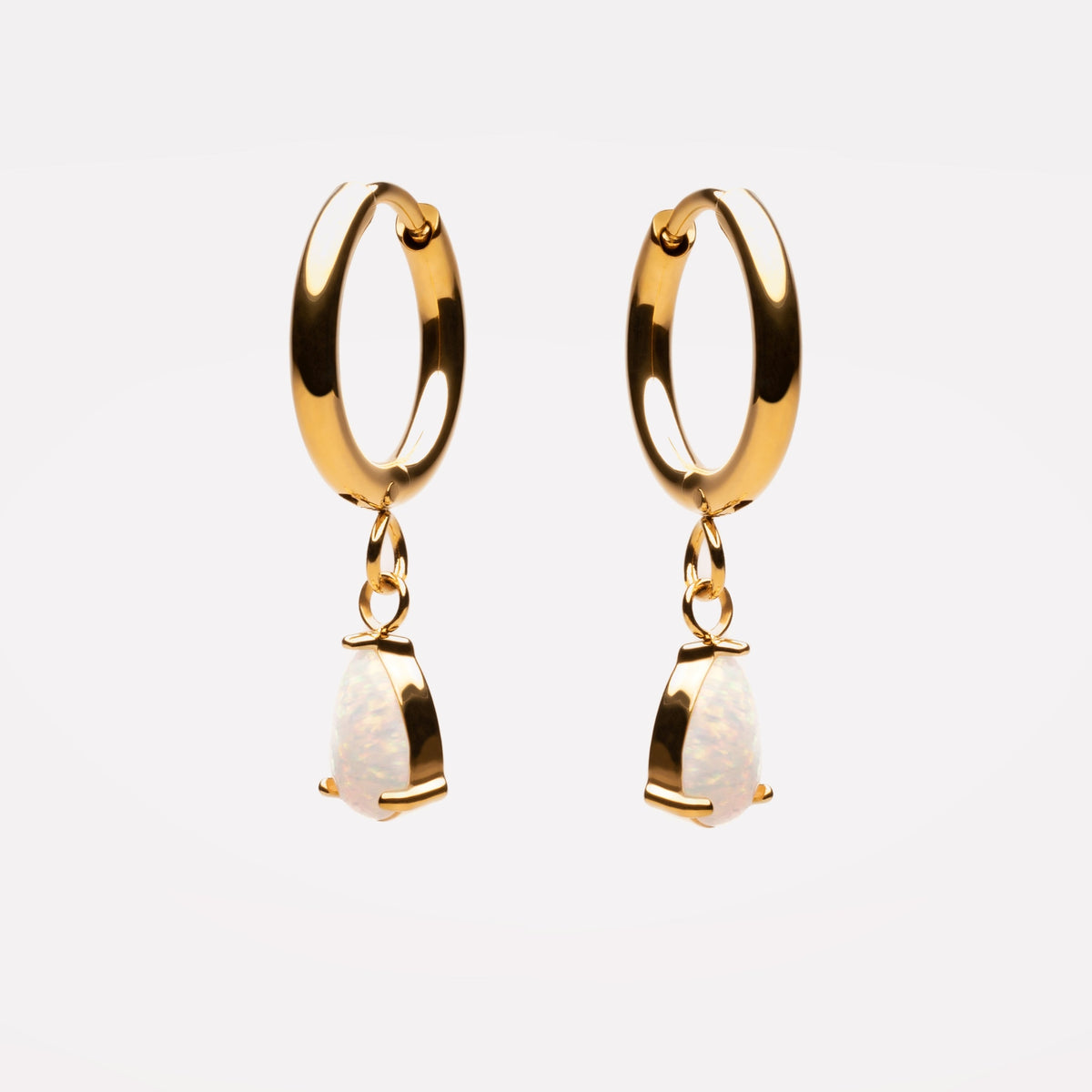 Opal Stone Hoop
