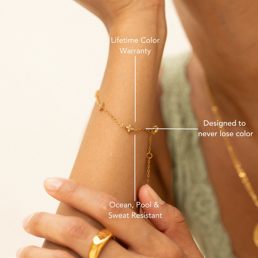 Quatrefoil Gold Bracelet