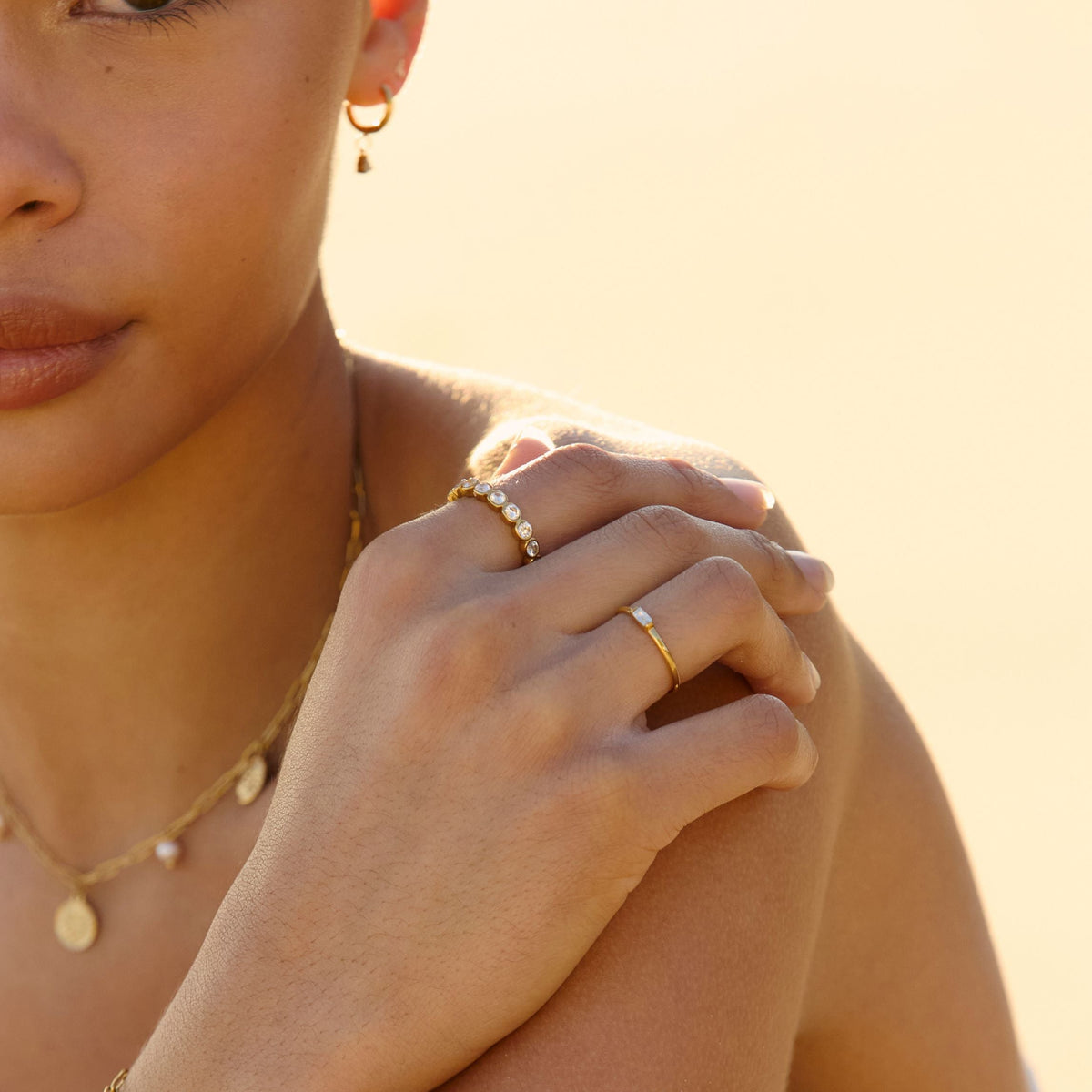 Dainty Crystal Ring