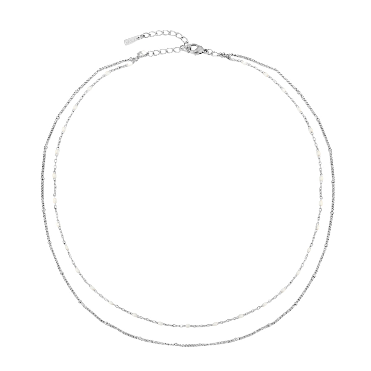 Silver Beaded Necklace