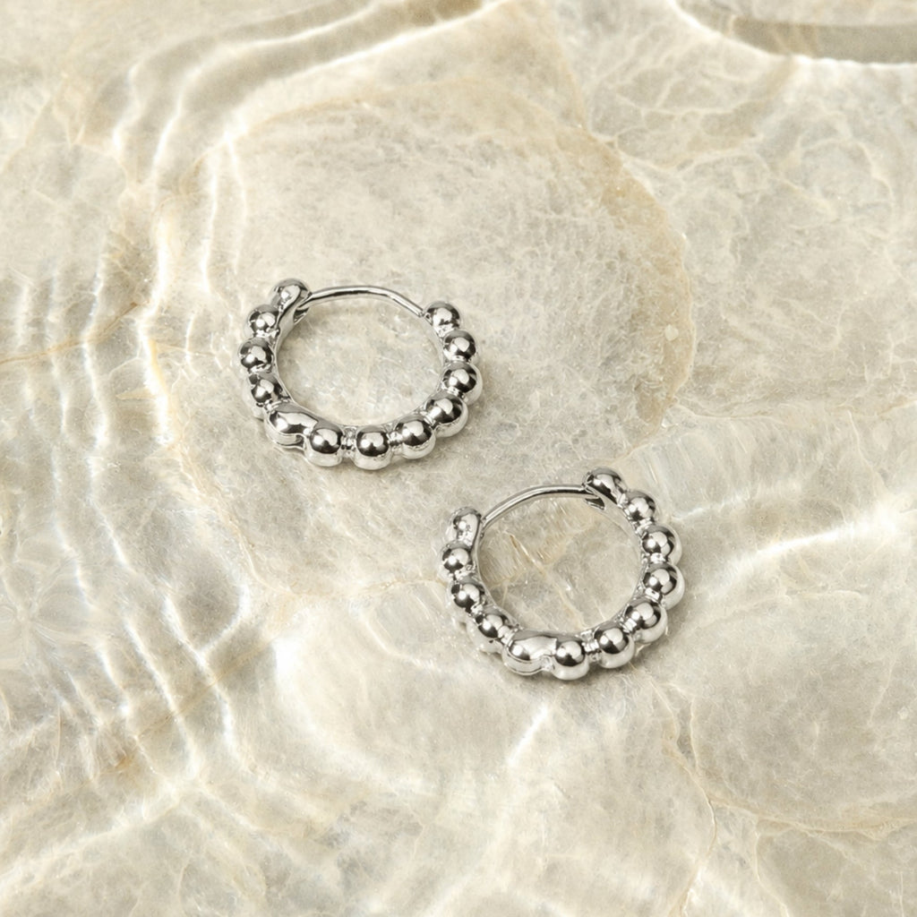 Silver Circle Earrings