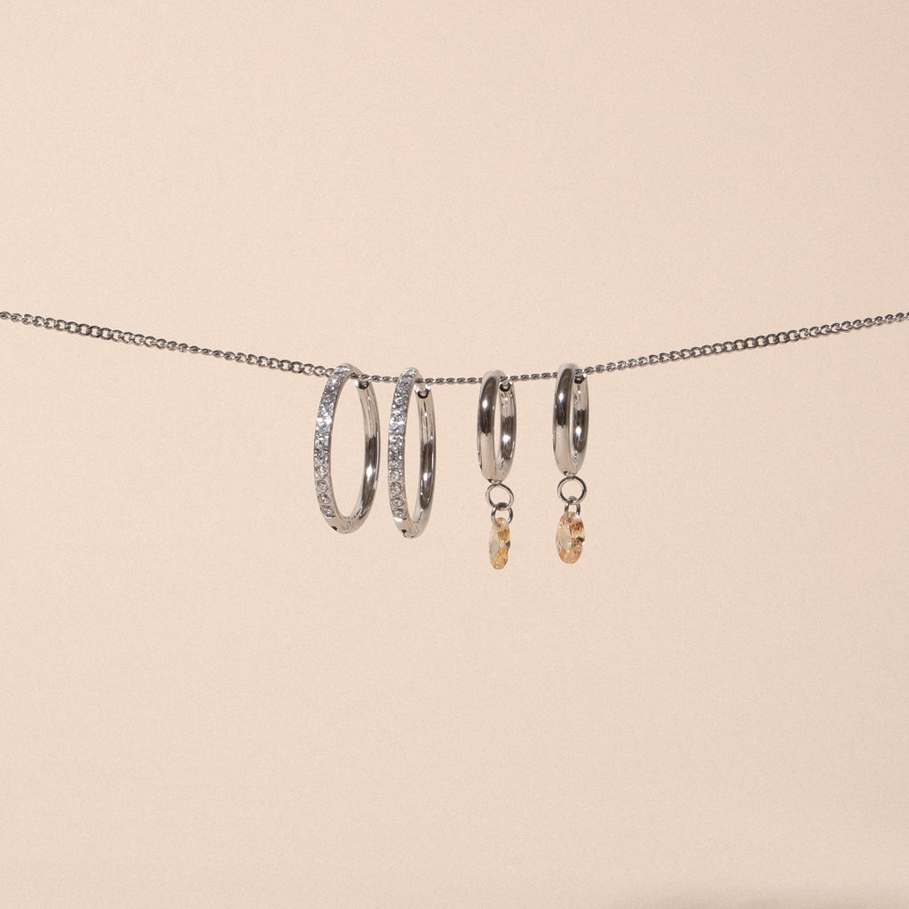 Silver Rose Drop