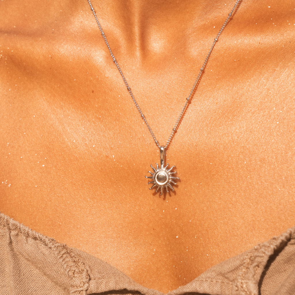 Silver Sun Necklace