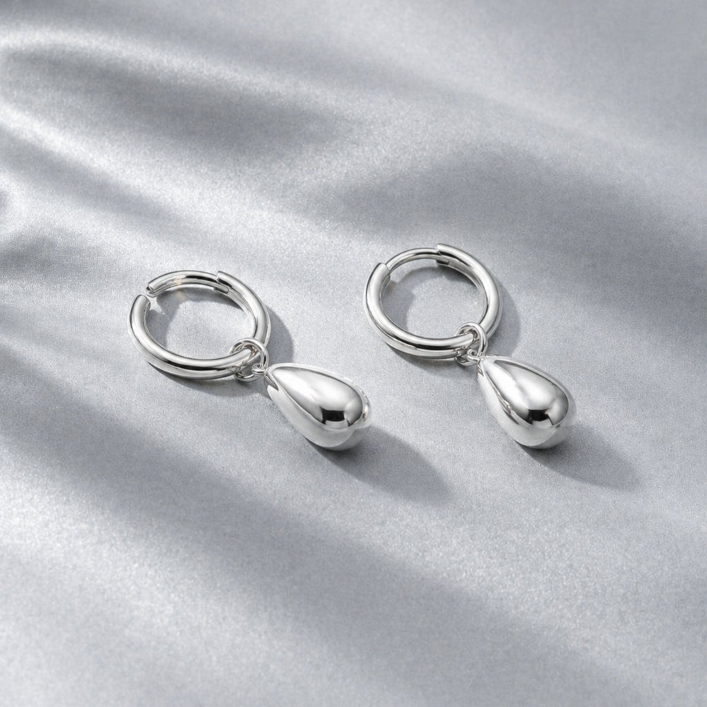Silver Teardrop Earrings