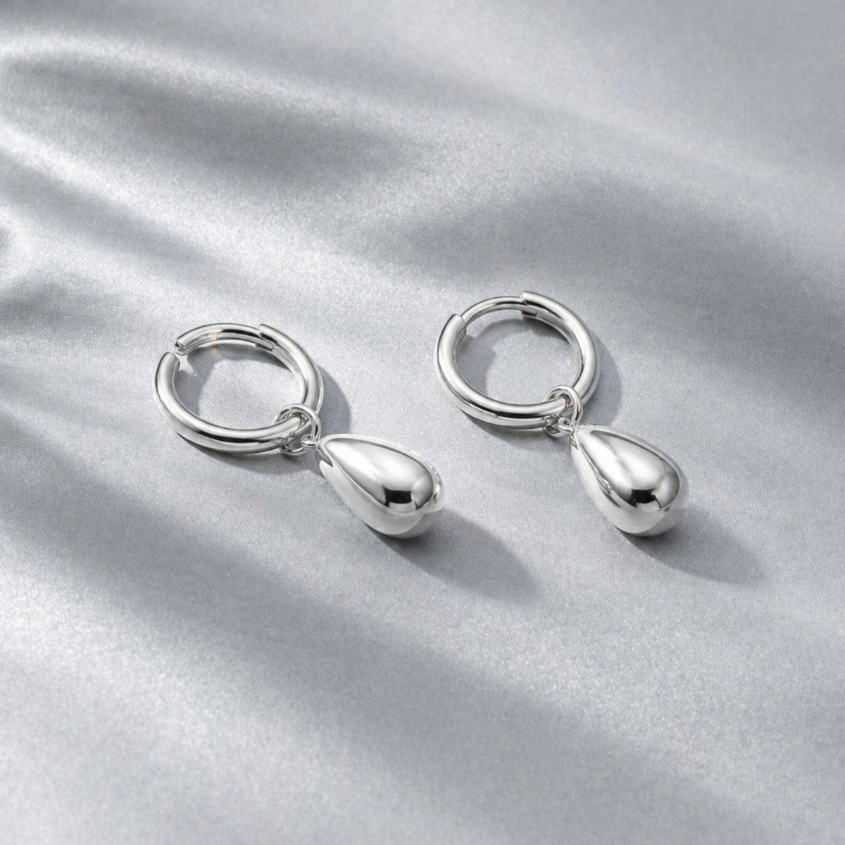Silver Teardrop Earrings