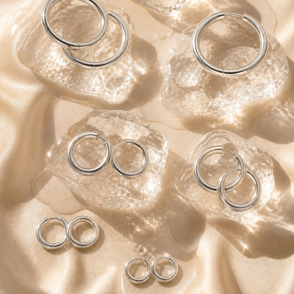 Silver Triple Earringset