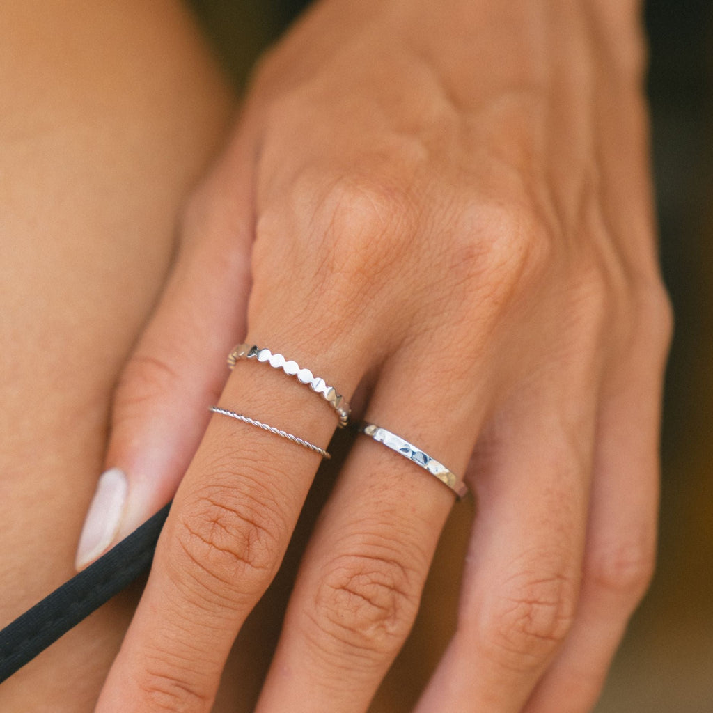 Silver Triple Ring