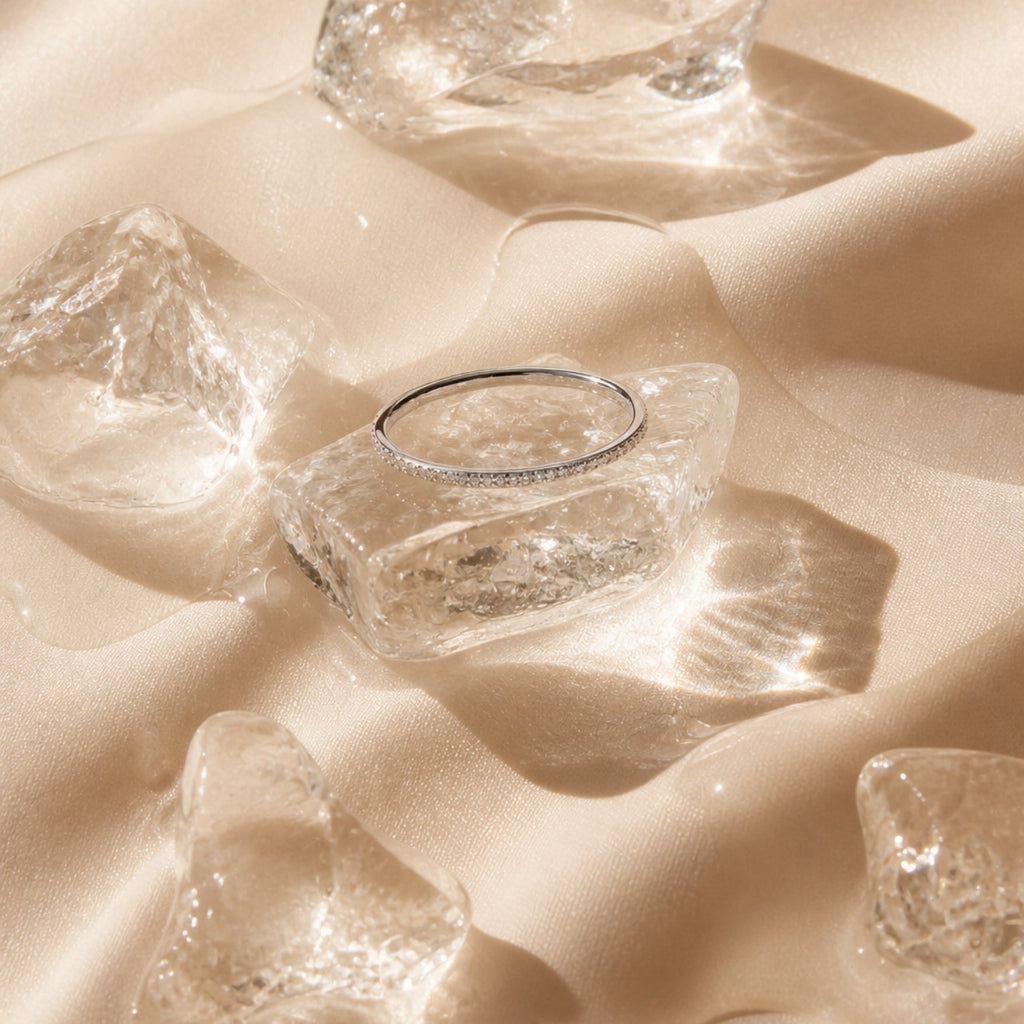 Silver White Ring