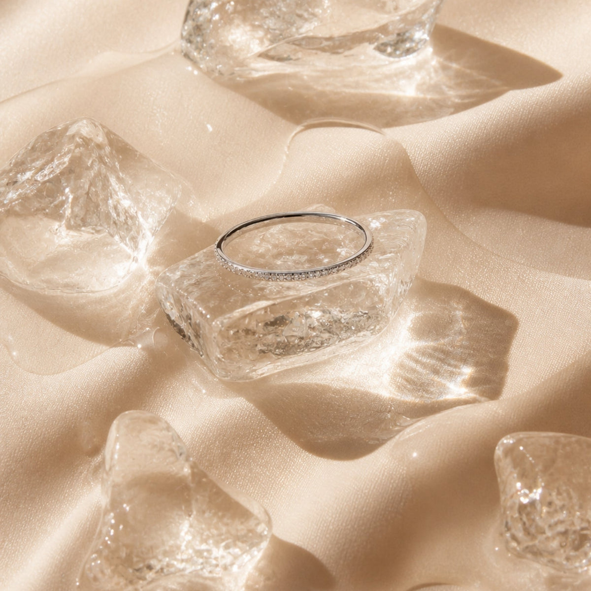 Silver White Ring