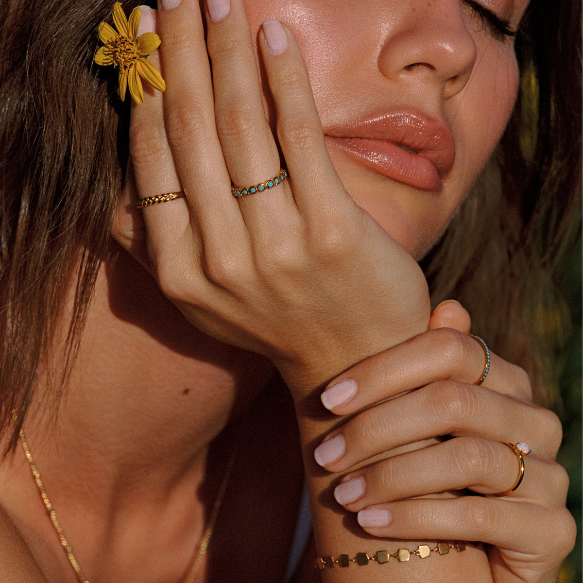 Slim Blue Ring