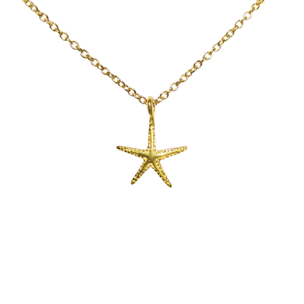 starfish-necklace-gold-white-background