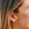 sun stud earrings