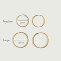 Thin Gold Hoop Earrings