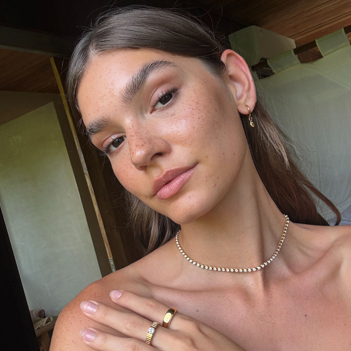 Waterproof Tennis Necklace