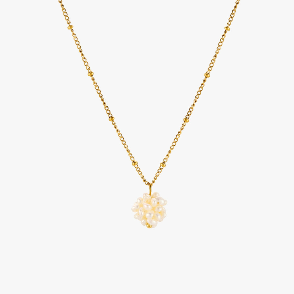 Waterproof Tiny Pearls Necklace